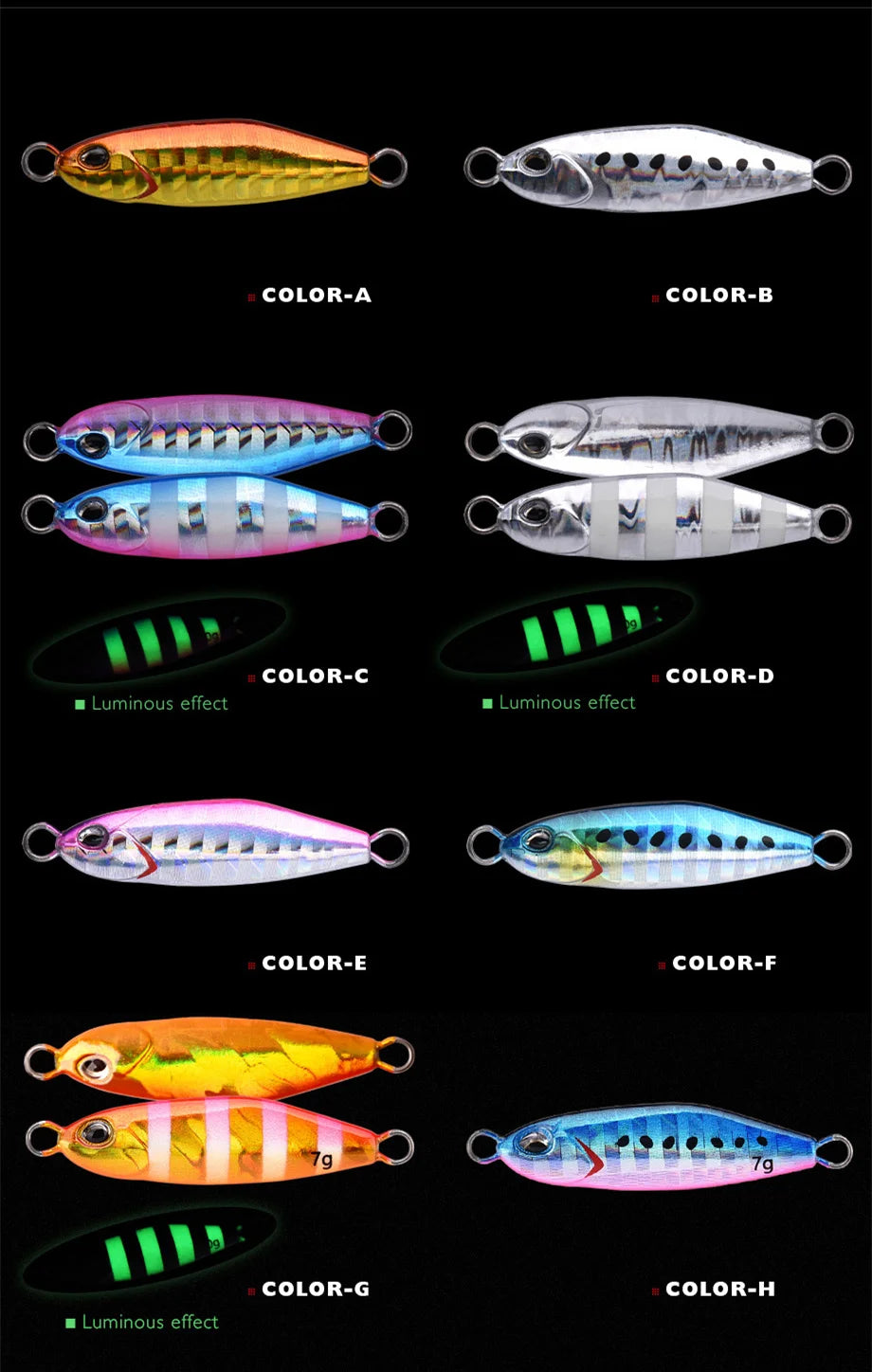 Drift Minnow Micro Jig 3-10g