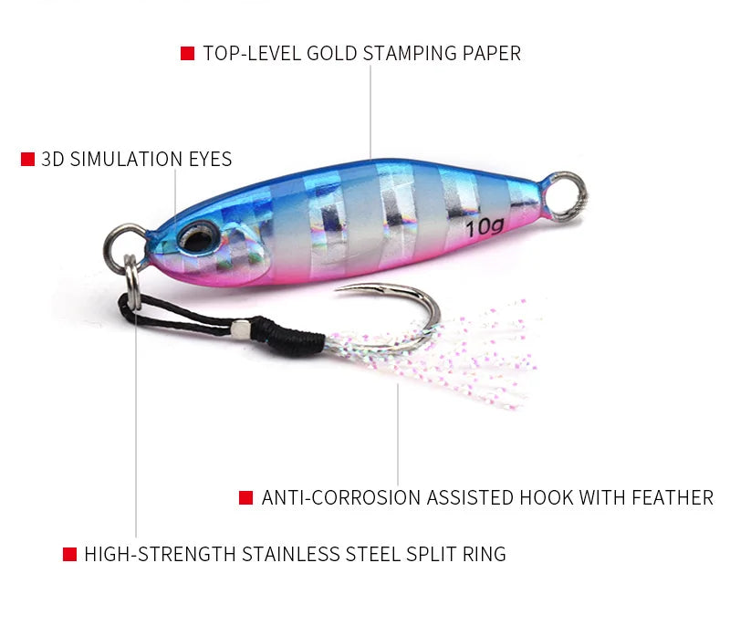 Drift Minnow Micro Jig 3-10g