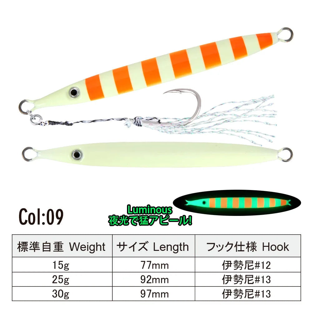 Razor Drop Fast Sinking Pencil Jigs 15-30g