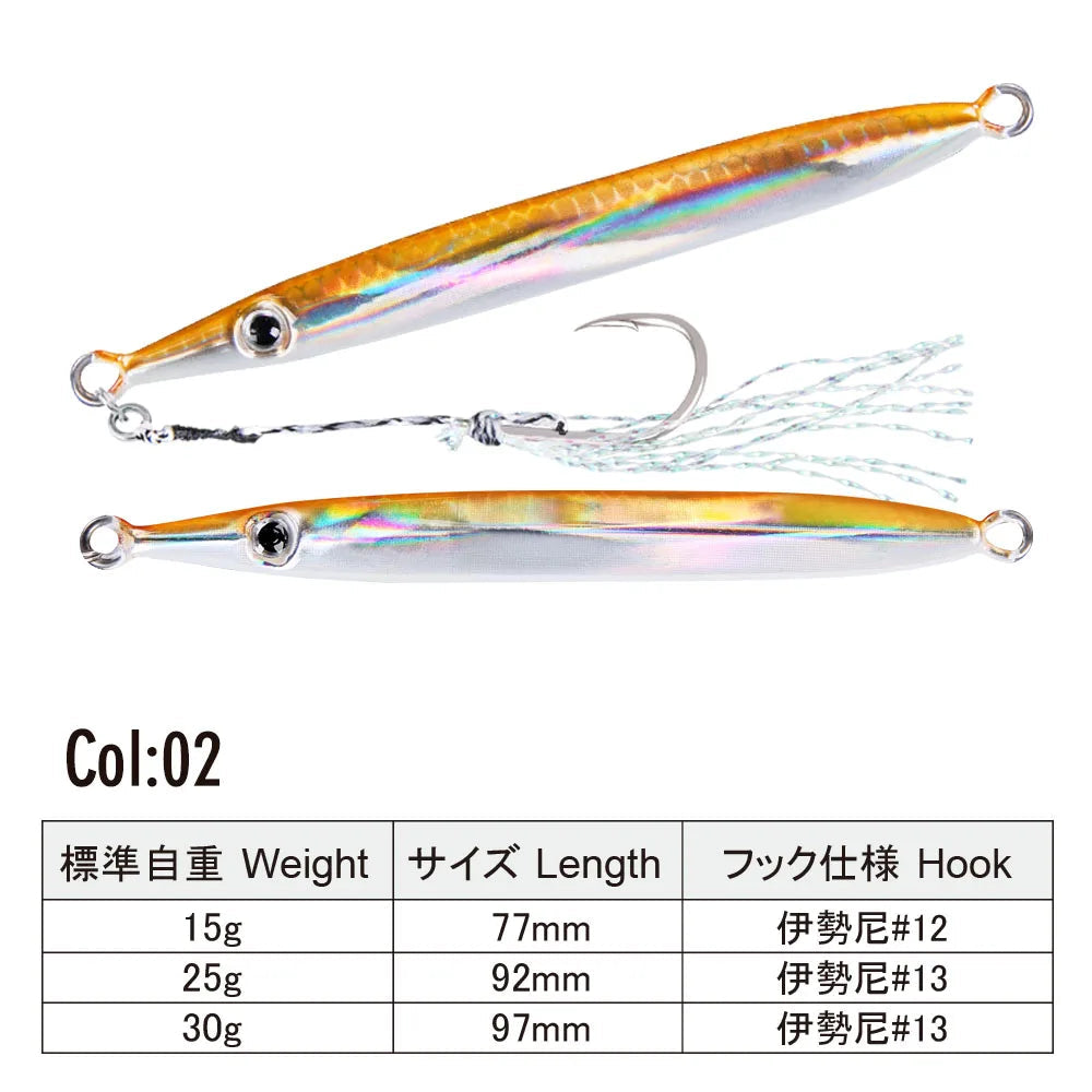 Razor Drop Fast Sinking Pencil Jigs 15-30g